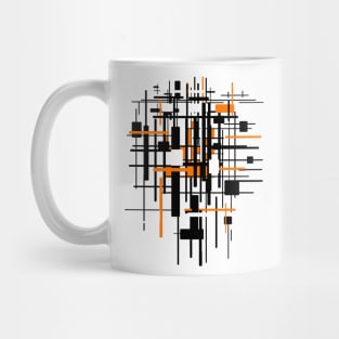 Minimal construction techno head Mug